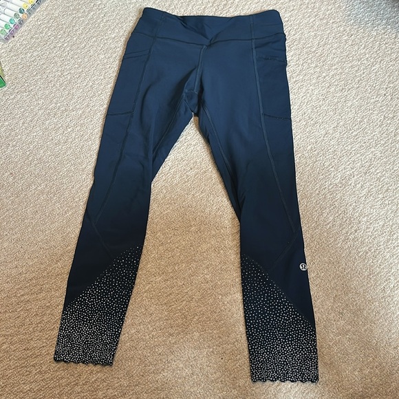 Lululemon Women’s Tight Stuff Tight II Jaded Blue Leggings Size 6 - Picture 6 of 10